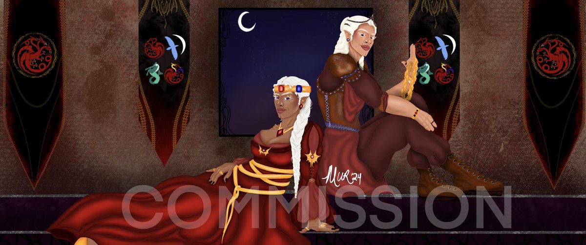 the queen and her hand for <a href="/addamsvelaryon/">ser shiv of house roy ✨</a> 🫶🏻
#rhaenyratargaryen #daerontargaryen #asoiaf
"in the year 132 a.c. price daeron the daring joined his sister queen rhaenyra on her small council as hand of queen"