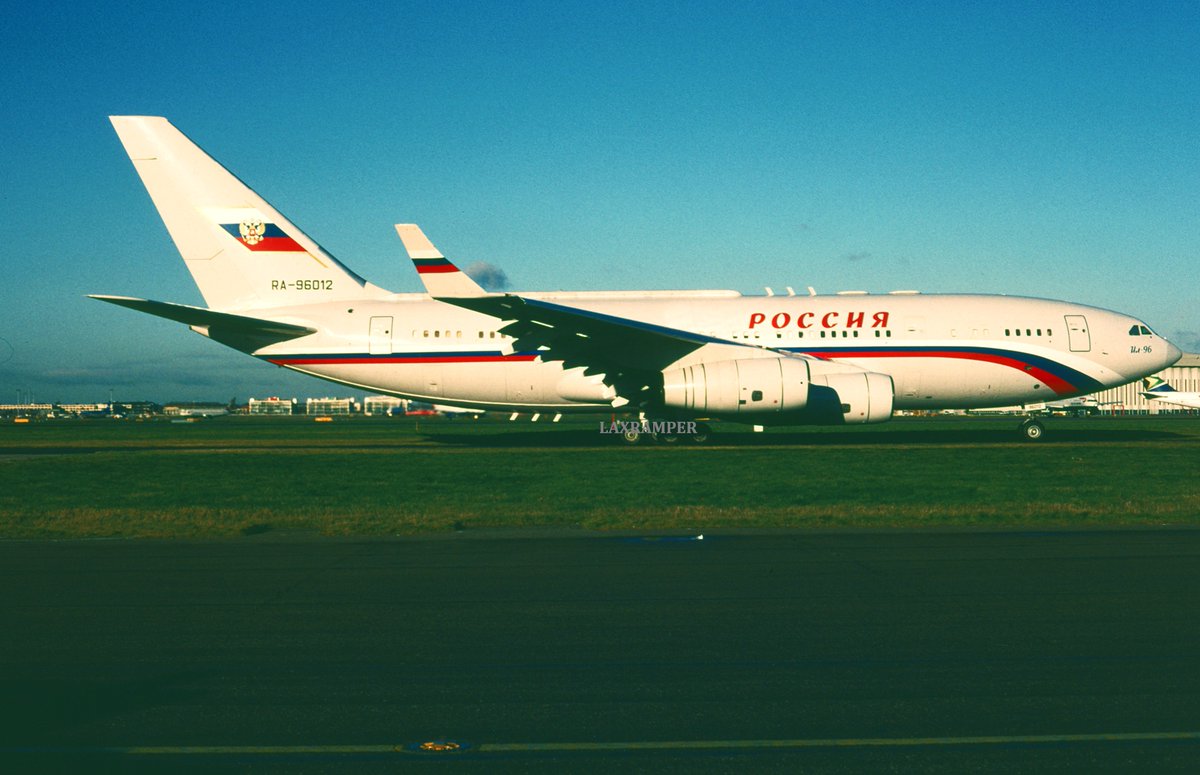 laxramper's tweet photo. Rossiya Ilyushin IL-96-300 RA-96012 CN 74393201009 . Taken in April 2002 .The Ilyushin Il-96  is a Russian four-engined jet long-haul wide-body airliner designed by Ilyushin in the former Soviet Union and manufactured by the Voronezh Aircraft Production Association in Russia. It is powered by four high-bypass Aviadvigatel PS-90 two-shaft turbofan engines.
#aircraft #airliner #airplane #plane  #aviation
#vintageairliner #planespoting #aviationdaily #aviationlovers #plane #planespotting #planelovers #planespotters #planepics #planegeek #planephotography #planes #planespotter #instaplane #plane_photos #spotting #airplanespotting #aircraft #aviation #aviationlovers #aviationphotography #aviationgeek #aviationgeek #aviationphoto #aviationworld #aviation_lovers #aviationpics #aviatiophotos #aviation4you #aviationlife #aviationspotter #illyushin
#illyushinil96 #RussianBankCollapse