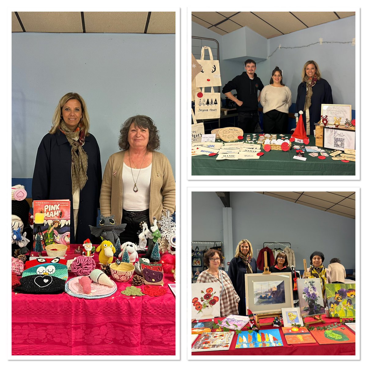 IsabelleFerrer5's tweet photo. 🎉 Visite de la Fête de l’hivers organisée par l’association #APSAR  à la maison de quartier #amouroux
Bravo à toutes ces habitantes qui exposent leurs œuvres. 👏 https://t.co/dlOZHOl8P1
