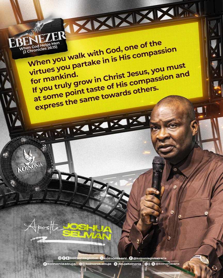 koinoniaeni's tweet photo. #ApostleJoshuaSelman
#Ebenezer
#WhenGodHelpsMen
#KoinoniaAbuja
#KoinoniaZaria
#KoinoniaGlobal https://t.co/hPnz5vzLGP