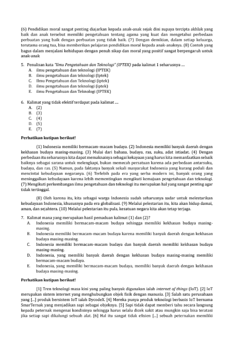 sushyiramen's tweet image. ✍️📖 Latihan PBM (Pemahaman Bacaan dan Menulis) UTBK!

Belajar mengasah kemampuan analisis teks dan menulis itu seru, lho! Yuk, tingkatkan skill dengan latihan soal PBM. Karena #UTBK2024 bukan soal siapa yang pintar, tapi siapa yang lebih siap! 💪

#studytwt