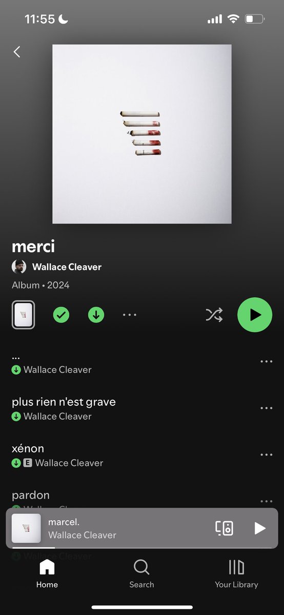 Fkn album de l’année ya pas débat 
For sure go give it a listen I’m blessing your ears you stupid fucks
<a href="/wallacecleaver_/">Wallace Cleaver</a> absolute 🐐 
(Don’t listen if you’re depressed this shit hits hard)