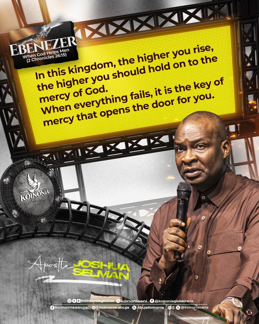 koinoniaeni's tweet photo. #ApostleJoshuaSelman
#Ebenezer
#WhenGodHelpsMen
#KoinoniaAbuja
#KoinoniaZaria
#KoinoniaGlobal https://t.co/5pI87hnzqo