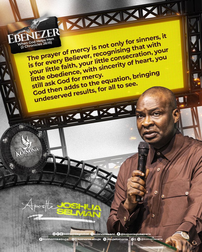 koinoniaeni's tweet photo. #ApostleJoshuaSelman
#Ebenezer
#WhenGodHelpsMen
#KoinoniaAbuja
#KoinoniaZaria
#KoinoniaGlobal https://t.co/OWvIX2GmAM