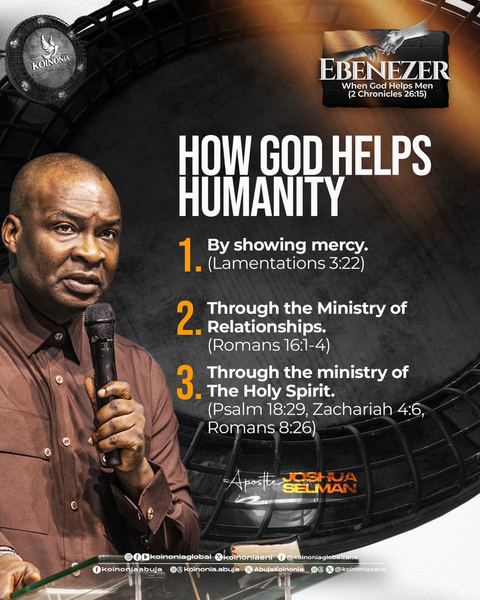 koinoniaeni's tweet photo. #ApostleJoshuaSelman
#Ebenezer
#WhenGodHelpsMen
#KoinoniaAbuja
#KoinoniaZaria
#KoinoniaGlobal https://t.co/IJNFN5lmA1