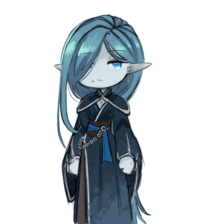 WafferLee's tweet photo. working on a winter-y oc https://t.co/3Rl0wIng05