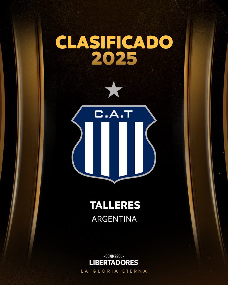 CONMEBOL Libertadores (@libertadores) on Twitter photo 💙🏆 ¡La T otra vez en la CONMEBOL #Libertadores! Bienvenido <a href="/CATalleresdecba/">Club Atlético Talleres</a> a la Copa 2025.
#GloriaEterna 💙🏆 ¡La T otra vez en la CONMEBOL #Libertadores! Bienvenido <a href="/CATalleresdecba/">Club Atlético Talleres</a> a la Copa 2025.
#GloriaEterna
