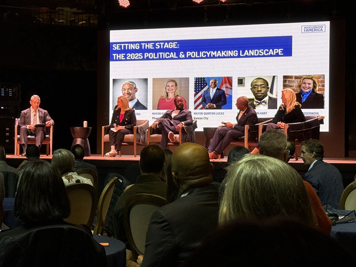 RJ McGrail (@rjmcgrail) on Twitter photo Kicking off the conversation at <a href="/USAccelerate/">Accelerator For America</a> Advisory Council w a discussion of the shifting national landscape & the path forward for smart local solutions w great insights from
<a href="/MayorLucasKC/">Mayor Quinton Lucas</a> <a href="/QuentinHartIA/">Mayor Quentin Hart</a> <a href="/MayorGallego/">Mayor Kate Gallego</a> <a href="/Ron_Nirenberg/">Ron Nirenberg</a> Kicking off the conversation at <a href="/USAccelerate/">Accelerator For America</a> Advisory Council w a discussion of the shifting national landscape & the path forward for smart local solutions w great insights from
<a href="/MayorLucasKC/">Mayor Quinton Lucas</a> <a href="/QuentinHartIA/">Mayor Quentin Hart</a> <a href="/MayorGallego/">Mayor Kate Gallego</a> <a href="/Ron_Nirenberg/">Ron Nirenberg</a>