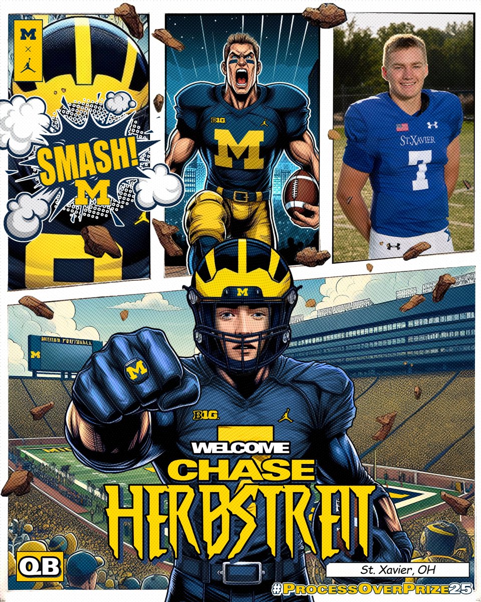 Michigan Football (@umichfootball) on Twitter photo Welcome home, <a href="/ChaseHerbstreit/">Chase Herbstreit</a>! 〽️
Signing Day Central » mgoblue.com/signingday
#GoBlue | #ProcessOverPrize25 Welcome home, <a href="/ChaseHerbstreit/">Chase Herbstreit</a>! 〽️
Signing Day Central » mgoblue.com/signingday
#GoBlue | #ProcessOverPrize25