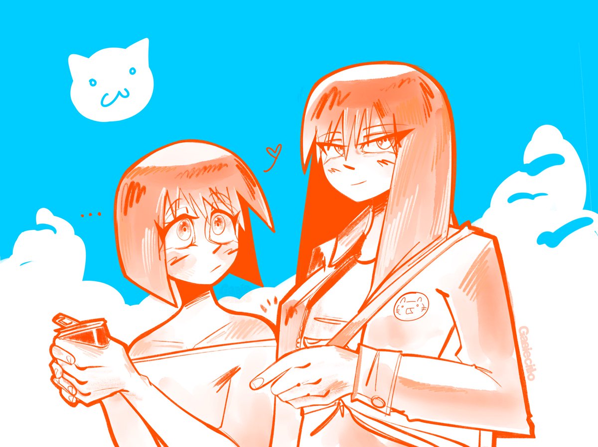 Gabieruuu's tweet photo. Sakaki x Kaori my girls <3 #azumangadaioh https://t.co/6yefb3vYaN