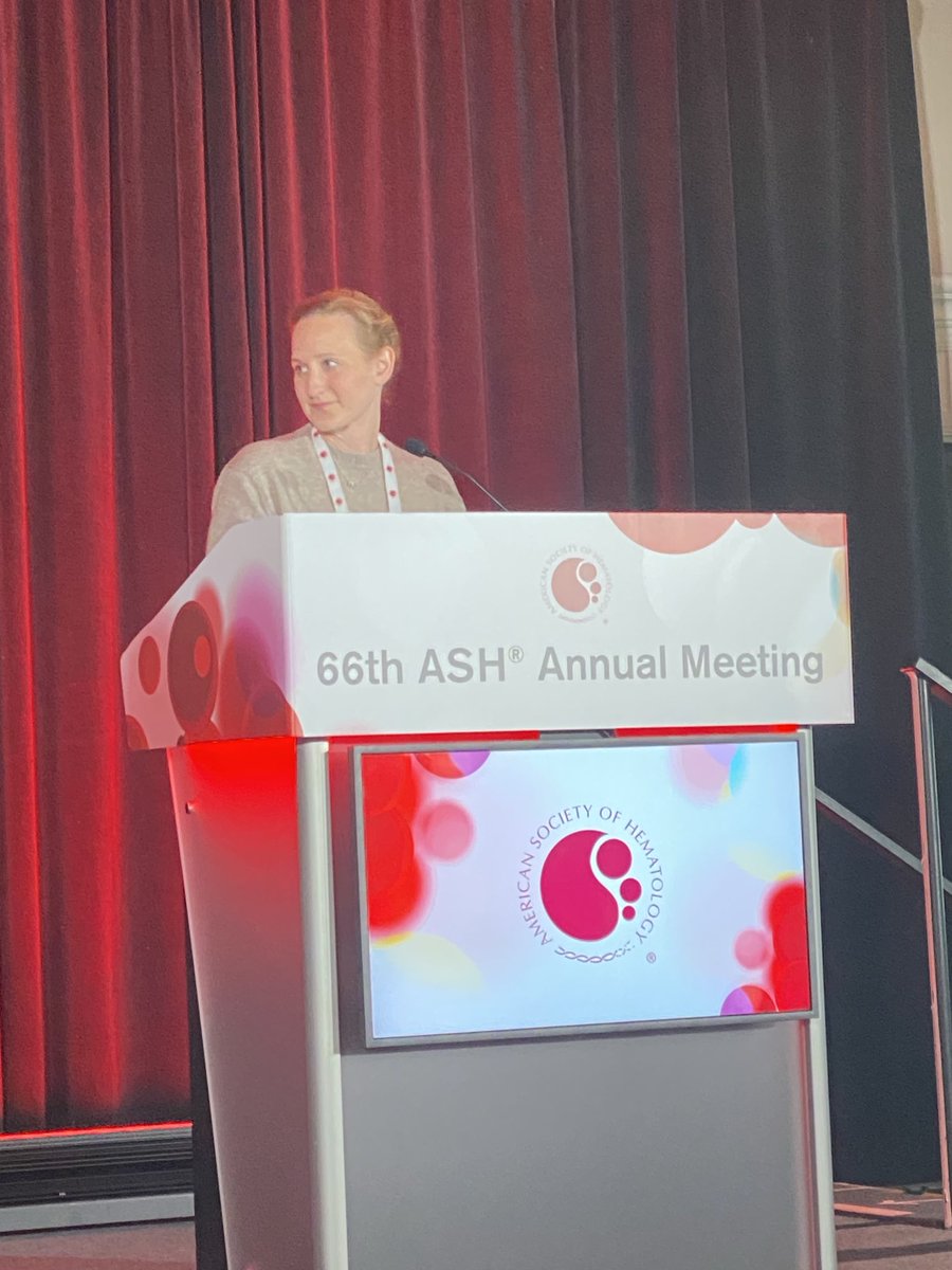 Congratulations to Constanze Schneider for a fantastic #ASH24 presentation