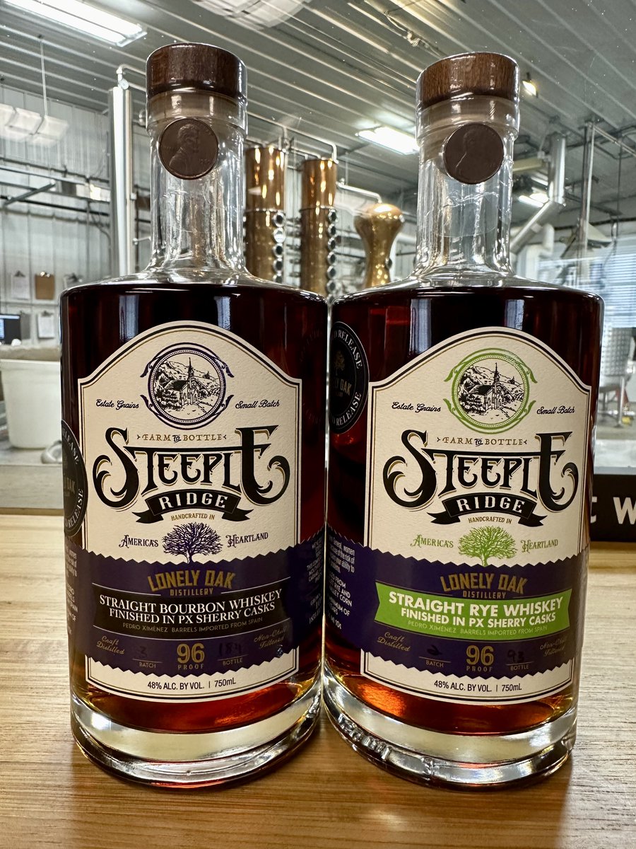 Pedro Ximenez Sherry Cask Finished Bourbon and Rye…perfect for the Holidays! 
Cheers!

#Iowa #Bourbon #Whiskey #awardwinning #NFL #farmtobottle
