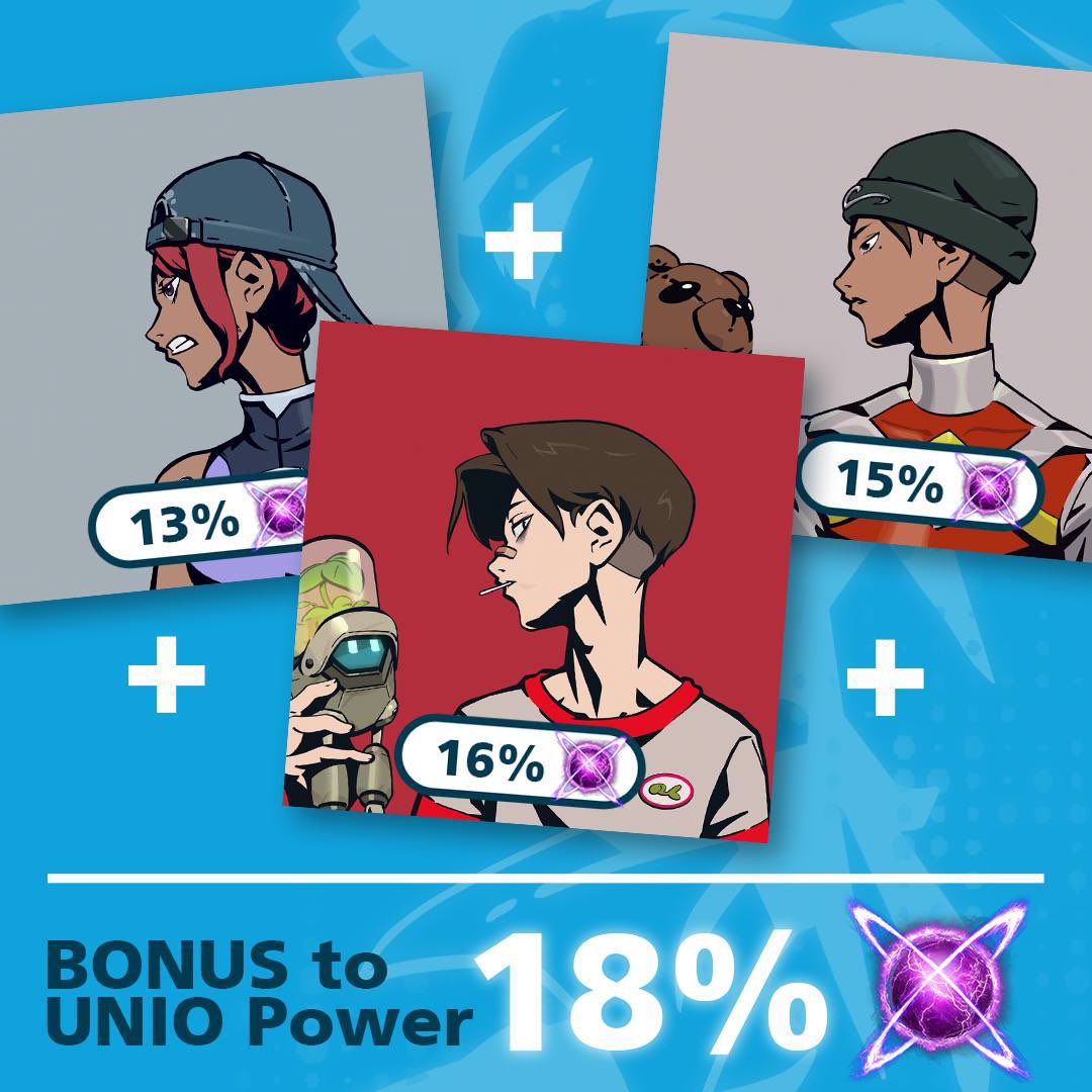 POWER AMPLIFICATION ⚡

After listening to community feedback, every VENTUS you hold (after your rarest) now gives a partial boost to your total POWER bonus. 

1️⃣ Max POWER per VENTUS: 35%
2️⃣ Max POWER per Unioverse account: 40%

Jump into Discord with any questions‼️