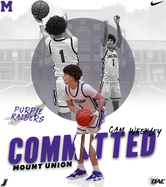 Cam Weekley (@camweekley_5) on Twitter photo Excited to announce that I have officially committed to the University of Mount Union!💜🖤<a href="/MountUnion_MBB/">MountUnion_MBB</a> <a href="/CoachFuline/">Mike Fuline</a> <a href="/JTwiddy20/">Josh Twiddy</a> Go Raiders! Excited to announce that I have officially committed to the University of Mount Union!💜🖤<a href="/MountUnion_MBB/">MountUnion_MBB</a> <a href="/CoachFuline/">Mike Fuline</a> <a href="/JTwiddy20/">Josh Twiddy</a> Go Raiders!