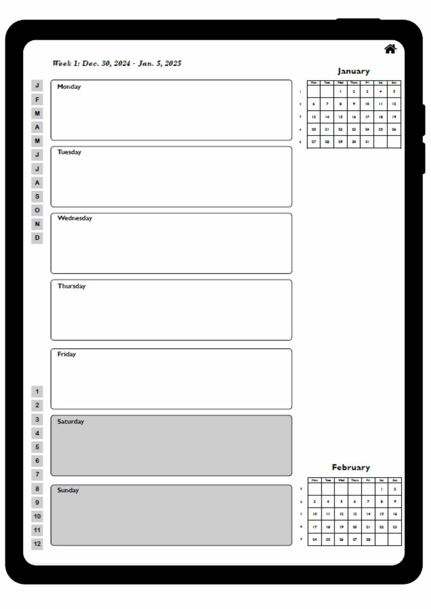 RovingDesigns's tweet image. To finish off 2024, I have launched a portrait style fully hyperlinked dated yearly, monthly, weekly, daily 2025 digital planner.

Visit: rovingdesigner.com/product/2025-d…

#digitalplanner #zoomnotes #goodnotes #rovingdesigner #portraitplanner
