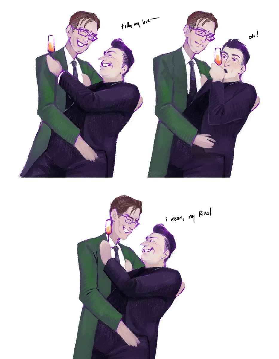 i forgot i drew this a few days ago while testing a brush #Gotham #Nygmobblepot