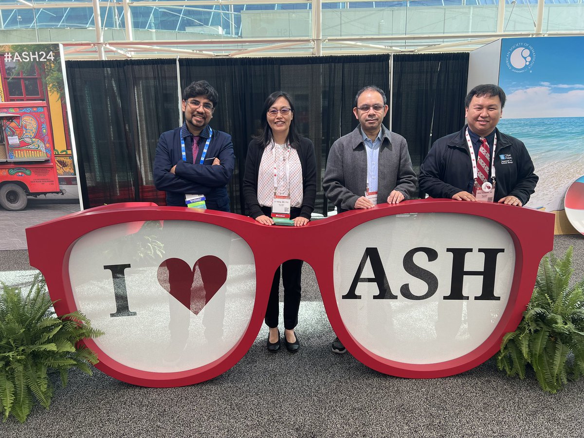 Wang laboratory #ASH24 <a href="/ASH_hematology/">ASH</a> <a href="/cityofhope/">City of Hope</a> reunion with old friends!