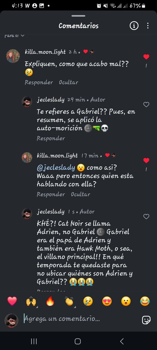 JeclesLady's tweet photo. CHICOS, DESDE CUÁNDO ADRIEN SE LLAMA GABRIEL??!! 😭🔫💀
Estos comentarios existen en dos reels míos sobre el Especial de Londres y me salen personas de que, aparentemente, solo se vieron la S1 🤡
#MiraculousLadybug
#MLBLondon https://t.co/YPm9UCG9Lv