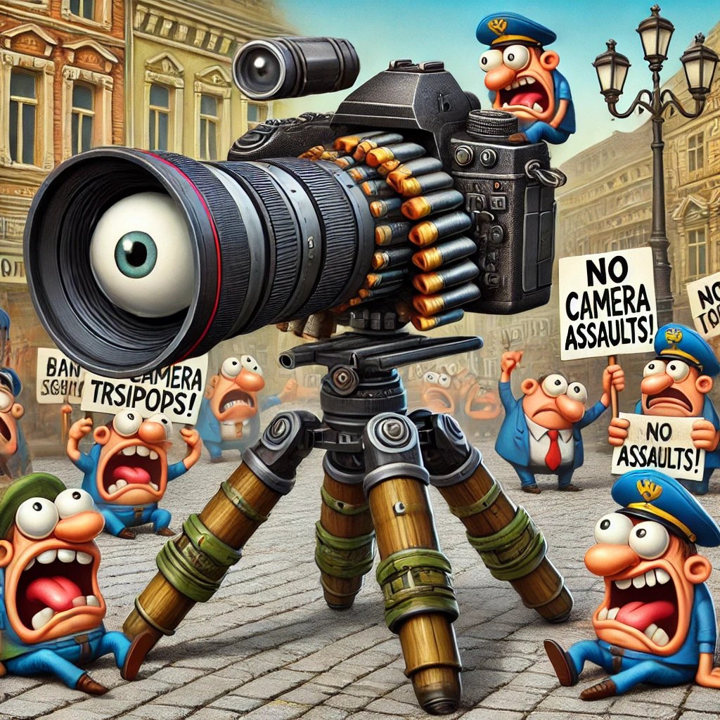 RealJoePortman's tweet image. Of course, it's a troll—and an effective one at that. Nothing riles up the left faster than the mere appearance of something vaguely resembling a weapon. Show them a tripod, and suddenly they’re writing think pieces on 'combat-ready photographers' and lobbying for a ban on…