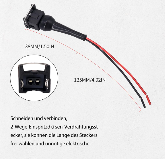 HiSport888's tweet photo. HISports Einspritzdüsen Stecker Einspritzdüse Benziner EV1-3-H Kraftstoffeinspritzdüsenstecker, wasserdicht für Kraftstoffeinspritzdüsenanschluss，2-Wege-Einspritzdüsen for Bosch EV1 OBD1 2 Stück
https://t.co/dGGhv8E0Ex https://t.co/Tkrv6uEv6u