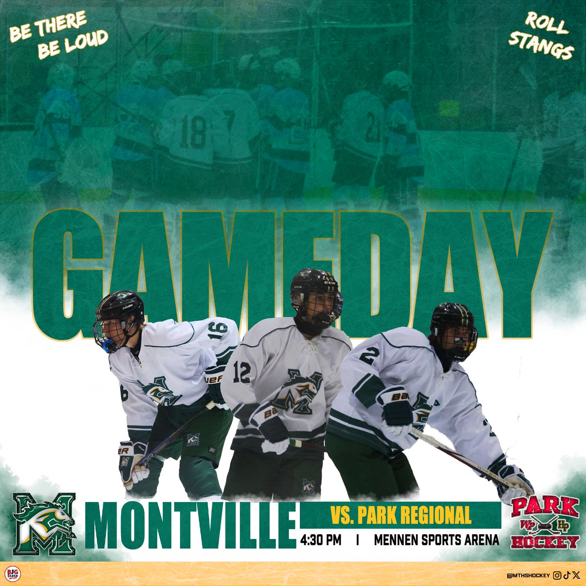 IT’S GAME DAY‼️

Be there to support the Mustangs tonight at 4:30 PM at Mennen Sports Arena as they take on Park Regional‼️🏒🐎🥅

#rollstangs