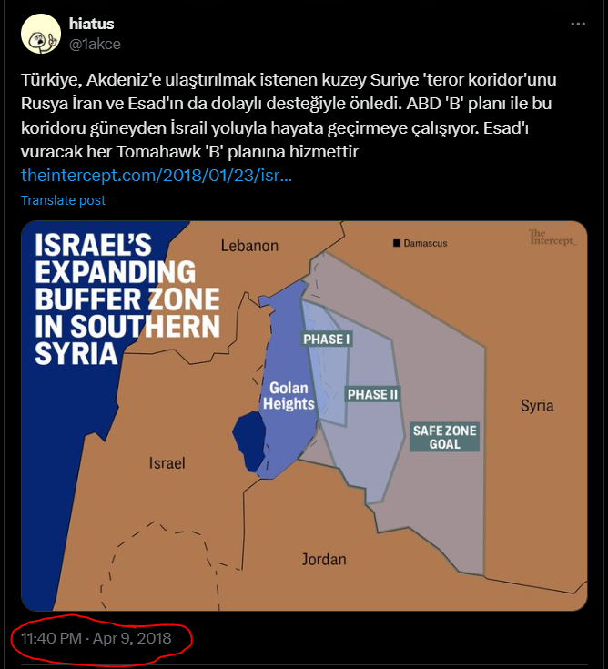 1akce's tweet photo. Suriye'nin yeni yöneticileri Türkiye ile askeri bir anlaşma yapmadığı ve Türkiye'ye Suriye'nin güney bölgelerinde askeri üsler kurma yetkisi vermediği sürece, İsrail ve ABD'nin 'PKK-İsrail Kuşağı'nı kurması engellenemeyecektir.
#Halep #Münbiç #Suriye #Turkiye https://t.co/GVXoy49QDu
