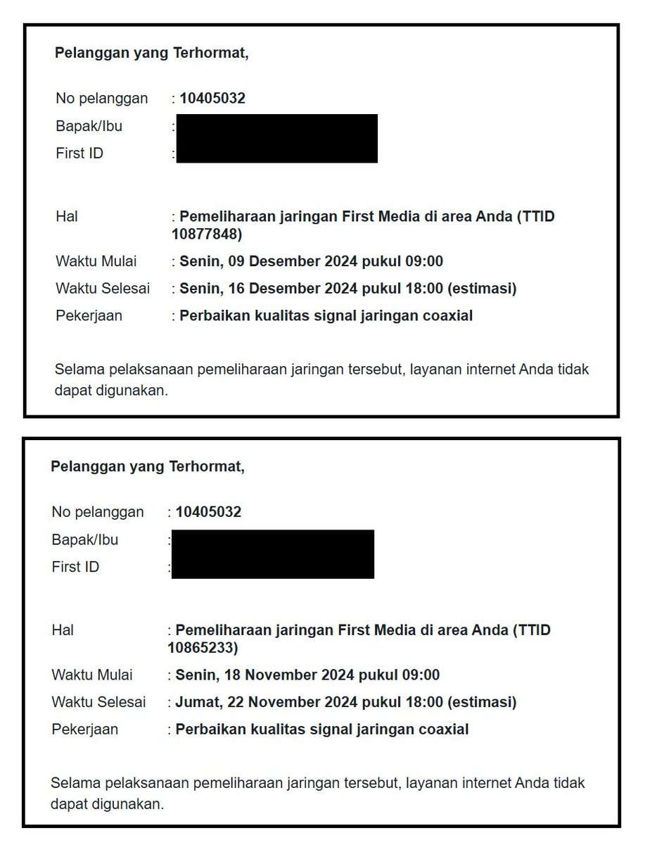 dika_didya's tweet photo. @FirstMediaCares setiap bulan maintenance kagak beres2, ini hobby atau apa ya? waktu maintenance seminggu dalam setiap bulan, urusan pembayaran telat 1 hari aja dah langsung dimatiin internetnya,, ternyata langganan dah hampir 10 tahun gini2 aja, jadi mikir pindah provider https://t.co/ZCN7s2vJvi