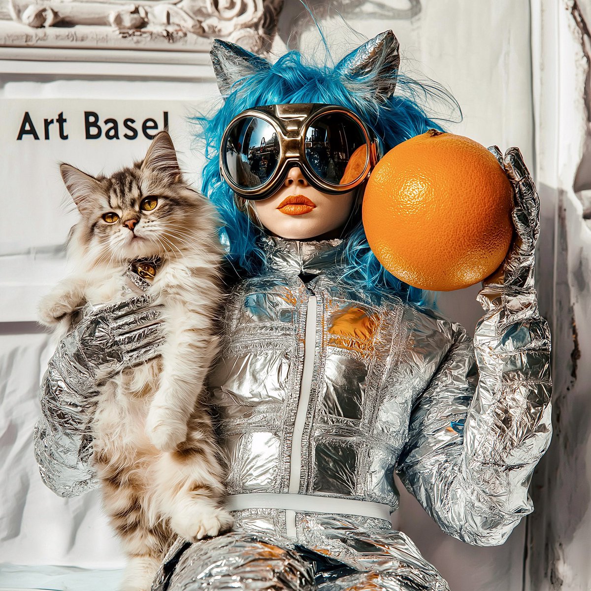 LittleBoots_007's tweet photo. It was a privilege to have some of my art displayed at @ArtBasel this year and a huge thank you to @CopernicSpace @LadyRocketSpace and @WaltzinPeacock for all the crazy work you guys do!

Lady Rocket, you are an inspiration to not just have a dream but to exist inside one. I’m sure you will leave an inspiration on the generations to come. As this picture from the future truly shows! #vogue