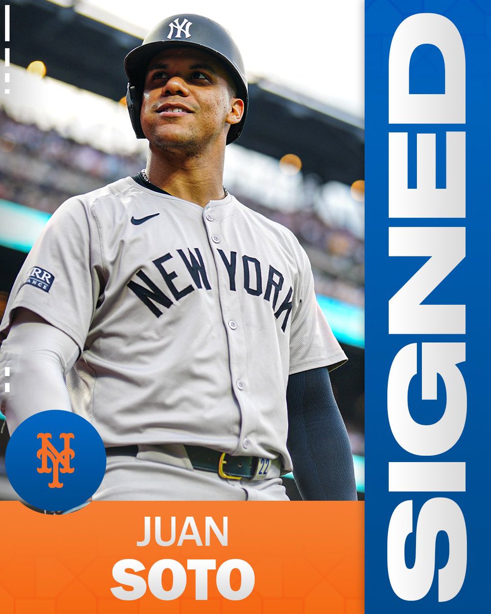 BREAKING: Mets, OF Juan Soto are reportedly in agreement on a 15-year contract.