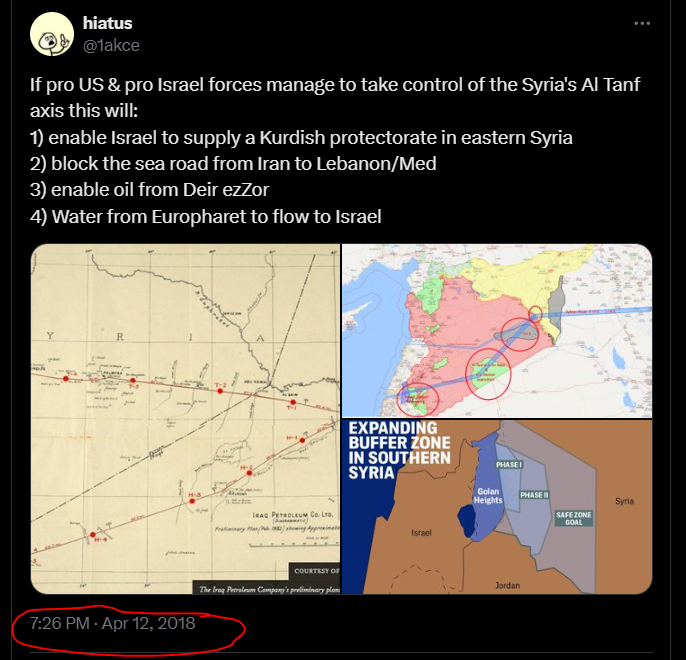 1akce's tweet photo. Suriye'nin yeni yöneticileri Türkiye ile askeri bir anlaşma yapmadığı ve Türkiye'ye Suriye'nin güney bölgelerinde askeri üsler kurma yetkisi vermediği sürece, İsrail ve ABD'nin 'PKK-İsrail Kuşağı'nı kurması engellenemeyecektir.
#Halep #Münbiç #Suriye #Turkiye https://t.co/GVXoy49QDu