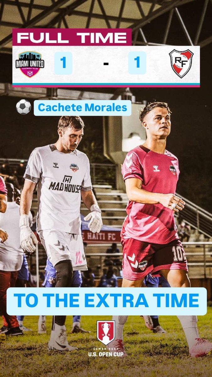 FT  1-1 <a href="/opencup/">U.S. Open Cup</a> 
Extra Time now