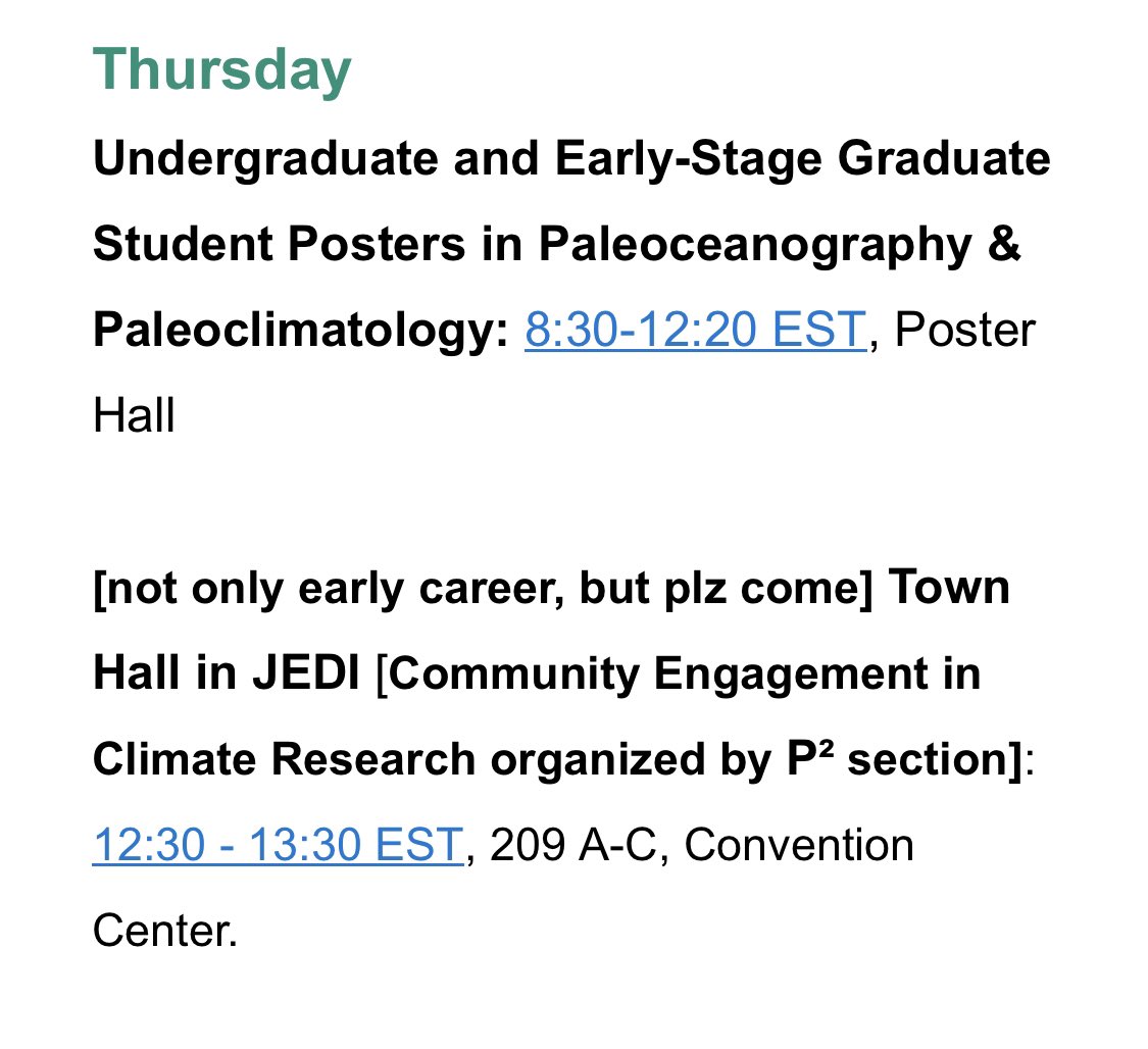 #AGU24 has arrived and we are so excited to share these awesome #Paleo #ECR events! Add these to your #AGU24 schedule 😃