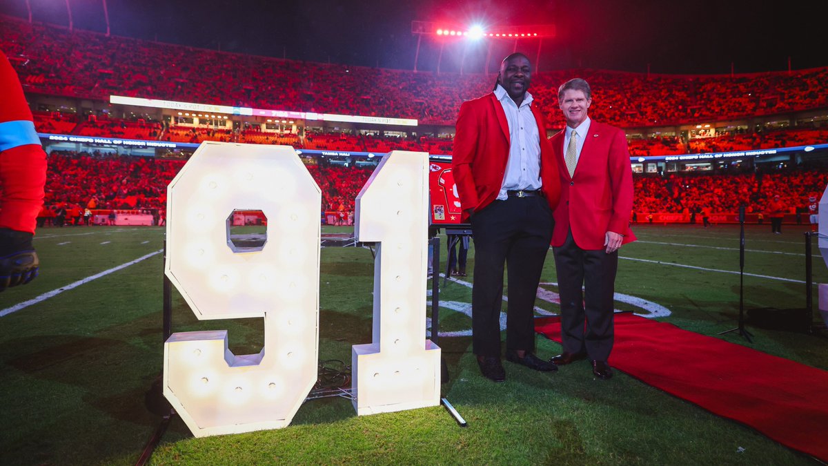 Tamba Hali takes his rightful place in the Chiefs Hall of Fame. Congratulations, <a href="/TambaHali91/">Tamba Hali</a>!