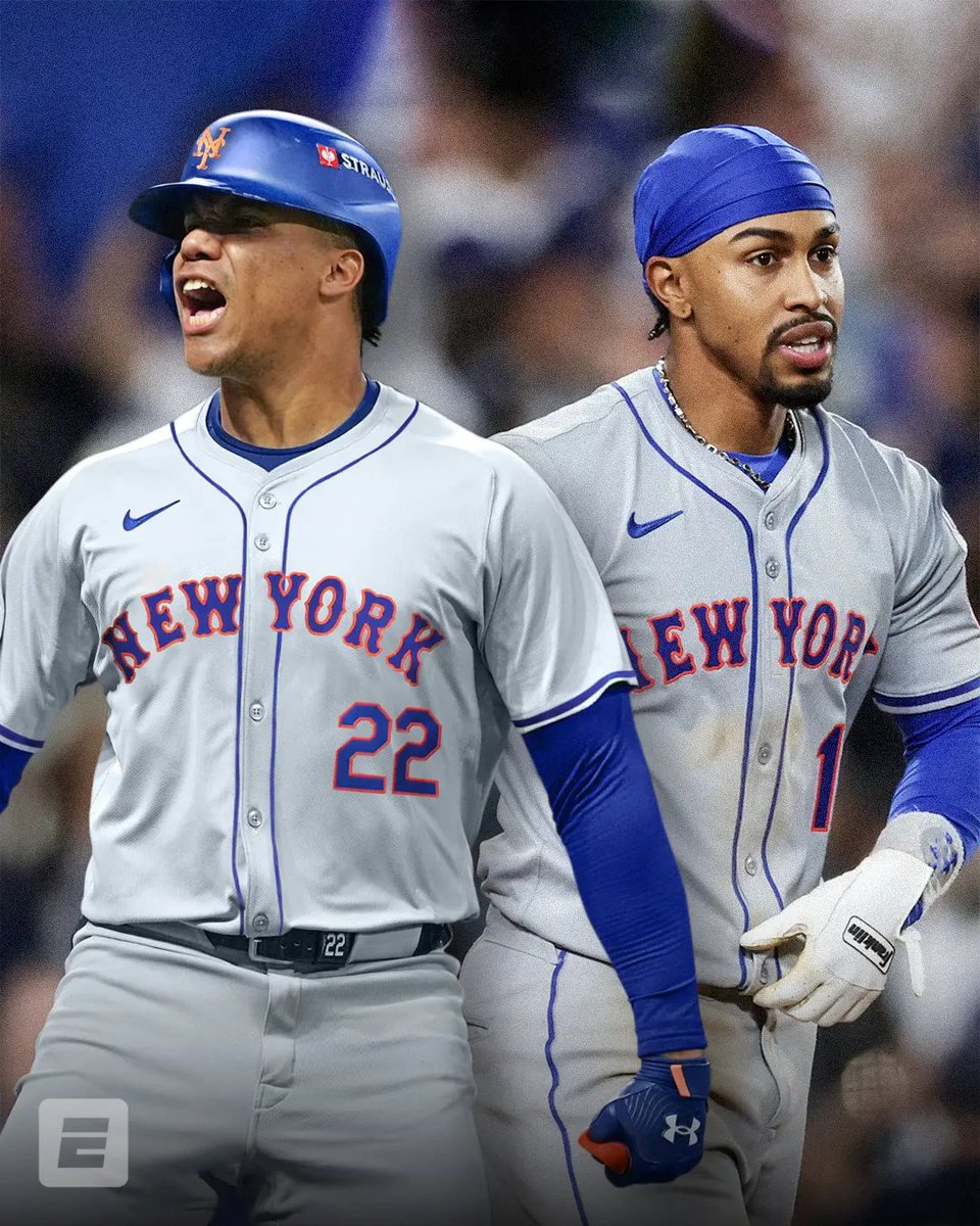 THERE'S A NEW DUO IN THE BIG APPLE 🍿

JUAN SOTO IS A NEW YORK MET, PER <a href="/JeffPassan/">Jeff Passan</a> 🍎