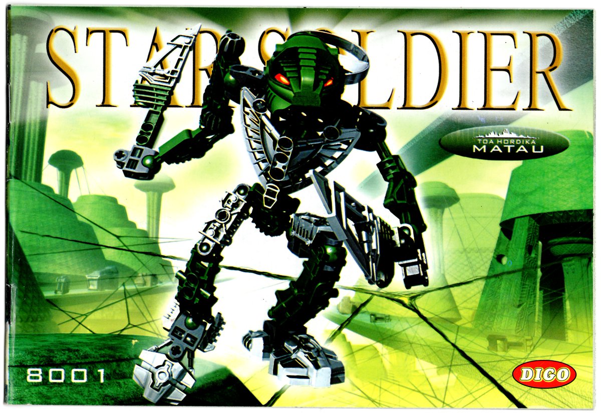 EditedbyWaj's tweet image. Was packin' up my BIONICLE instructions and found this bootleg among them.
I think I got this set from Pakistan back in like '05 or '06: