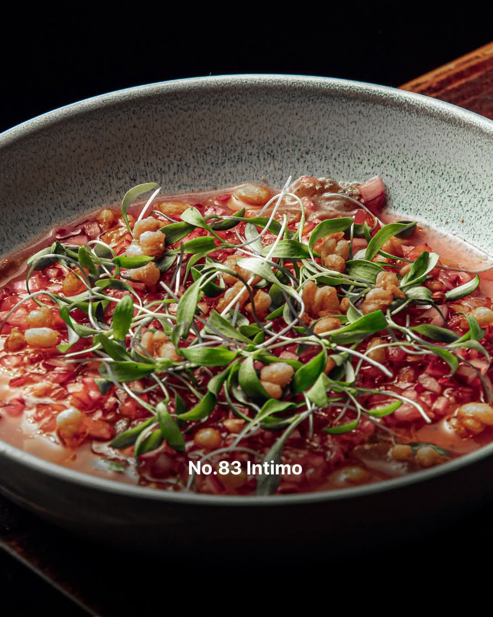 ⭐ No.74 La Tapa del Coco: Enjoy the exquisite flavors of Afro-Panamanian cuisine, an experience that represents our cultural heritage.
⭐ No.83 Intimo: Savor dishes made with 90% local ingredients and immerse yourself in an experience that reflects where we come from!