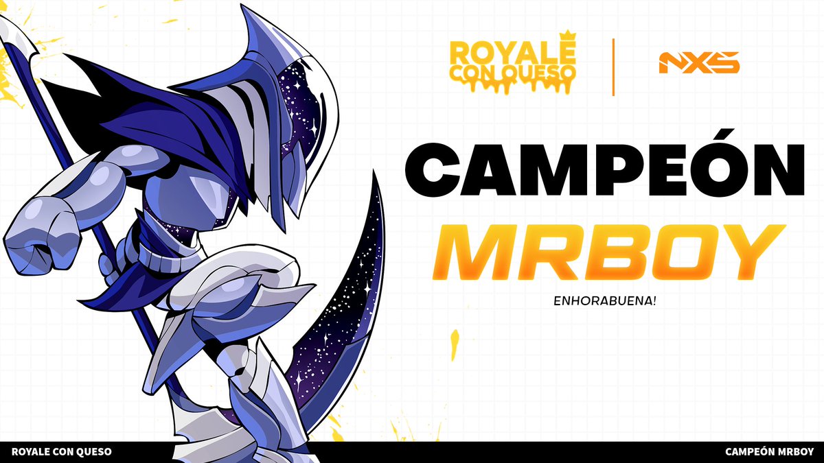 Después de un torneo impecable, se impuso ante los demás y <a href="/MrboyBH/">IA | Mrboy!</a> es el campeón del Royale con Queso de esta noche!
#brawlhalla #bhnexus #royaleconqueso