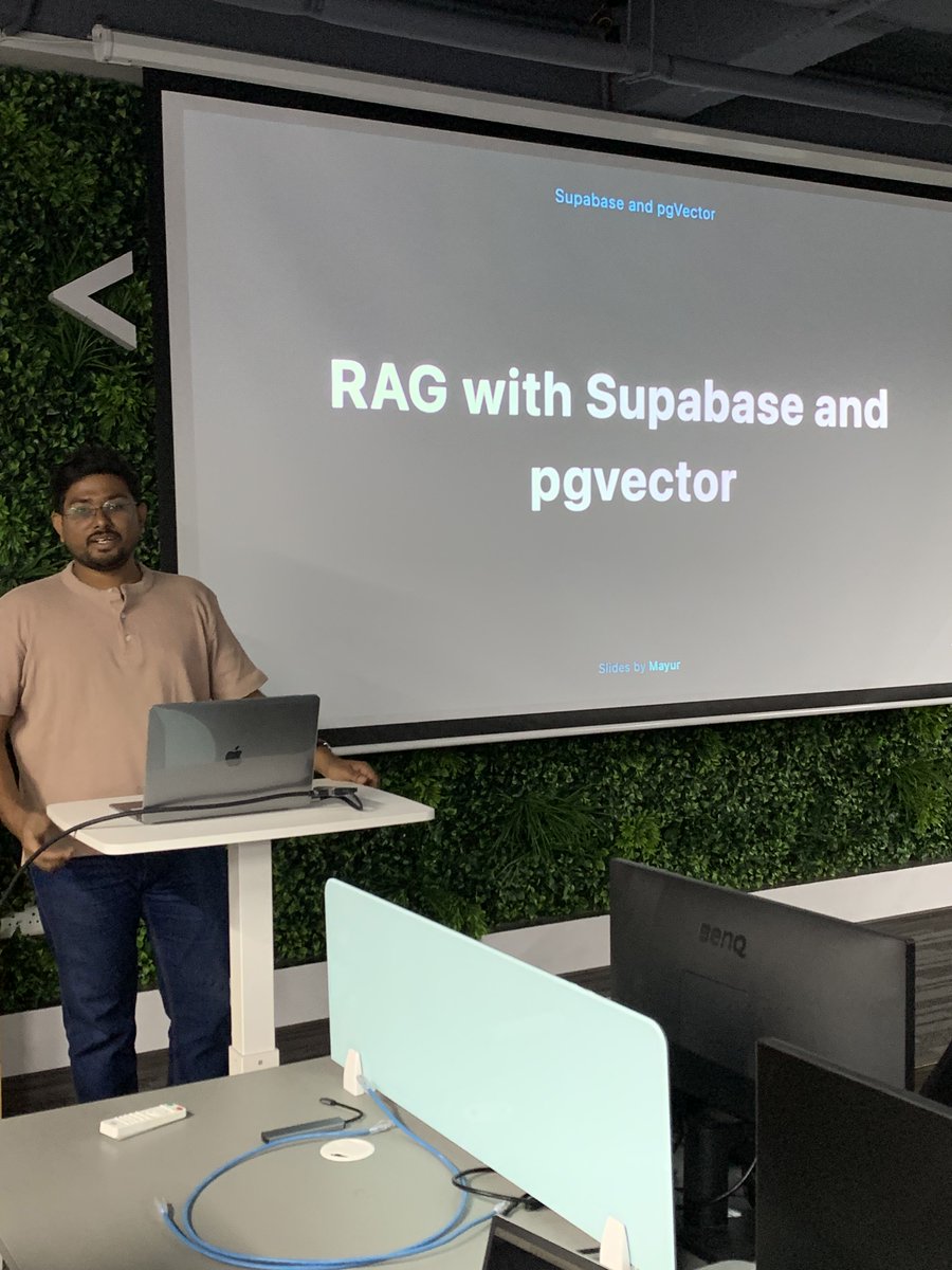 <a href="/mayurgohil15/">mayurgohil</a> Taking a hands on session on RAG With Supabase and pgvector