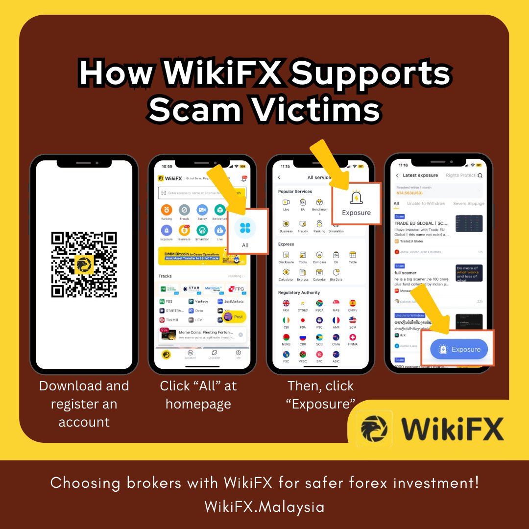 WikiFX_Eng's tweet photo. 💔 Scammed? You’re not alone.
At WikiFX, we partner with 30+ global regulators 🌍 to help victims seek solutions and regain confidence.🔒
Don’t let scams win—act now!
👉 Learn more: https://t.co/jfuhCvxmV4
#ForexScam #ProtectYourMoney #ForexHelp 💼✨ https://t.co/iemC5PisfA