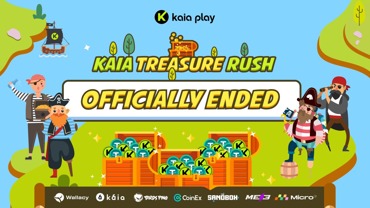 👋 OY OY MATE! IT’S TIME!

Kaia Treasure Rush has been a tough and thrilling challenge for users in the past time, and now will be the final challenge, which is not to regret saying goodbye. 

We are deeply grateful for the contributions of our users and companions who have