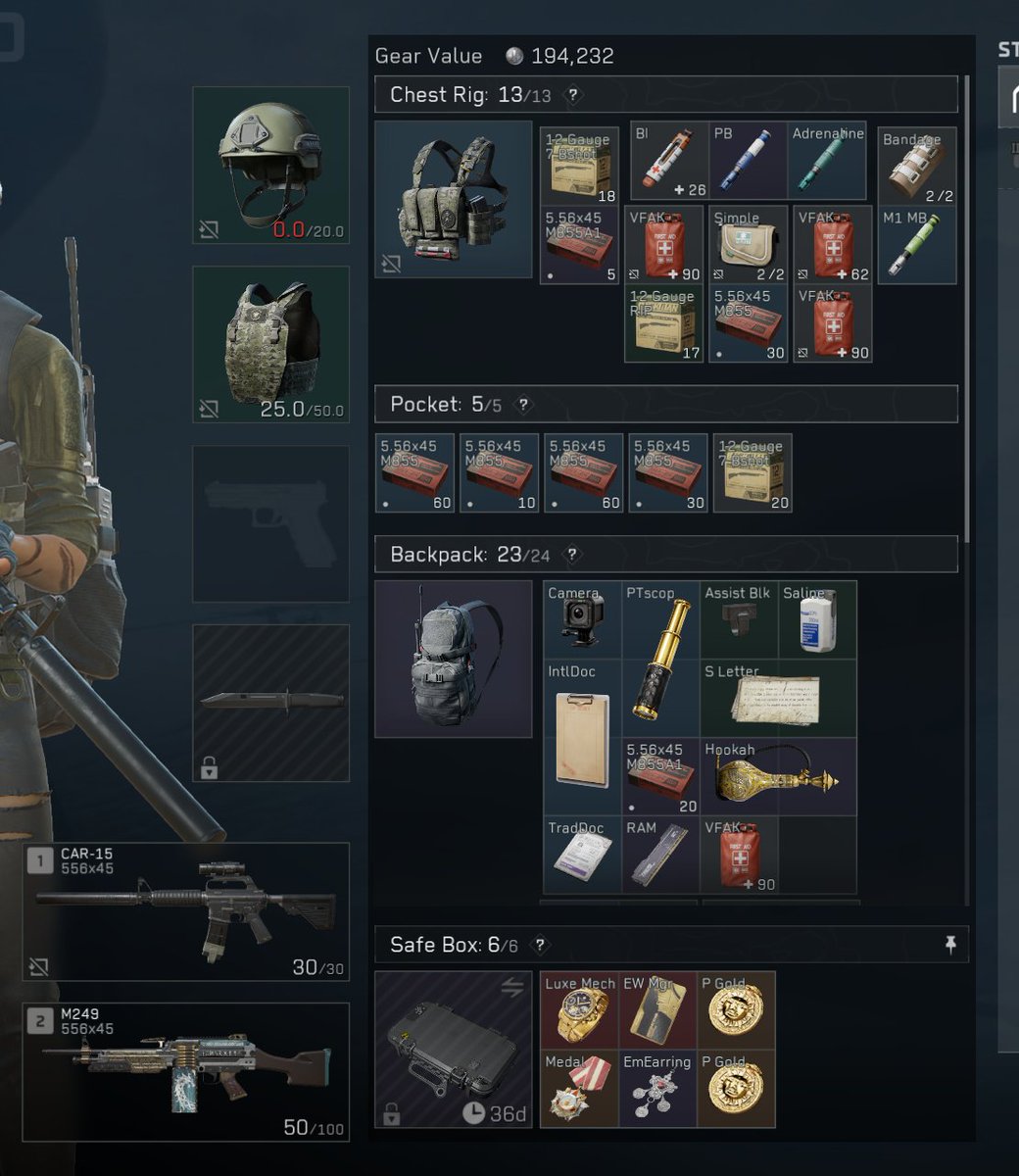 WKeyTherapy's tweet photo. @JoshOG @DeltaForce_Game How did the stash go today? I got a luckt run eariler! https://t.co/cjycR1A7X9
