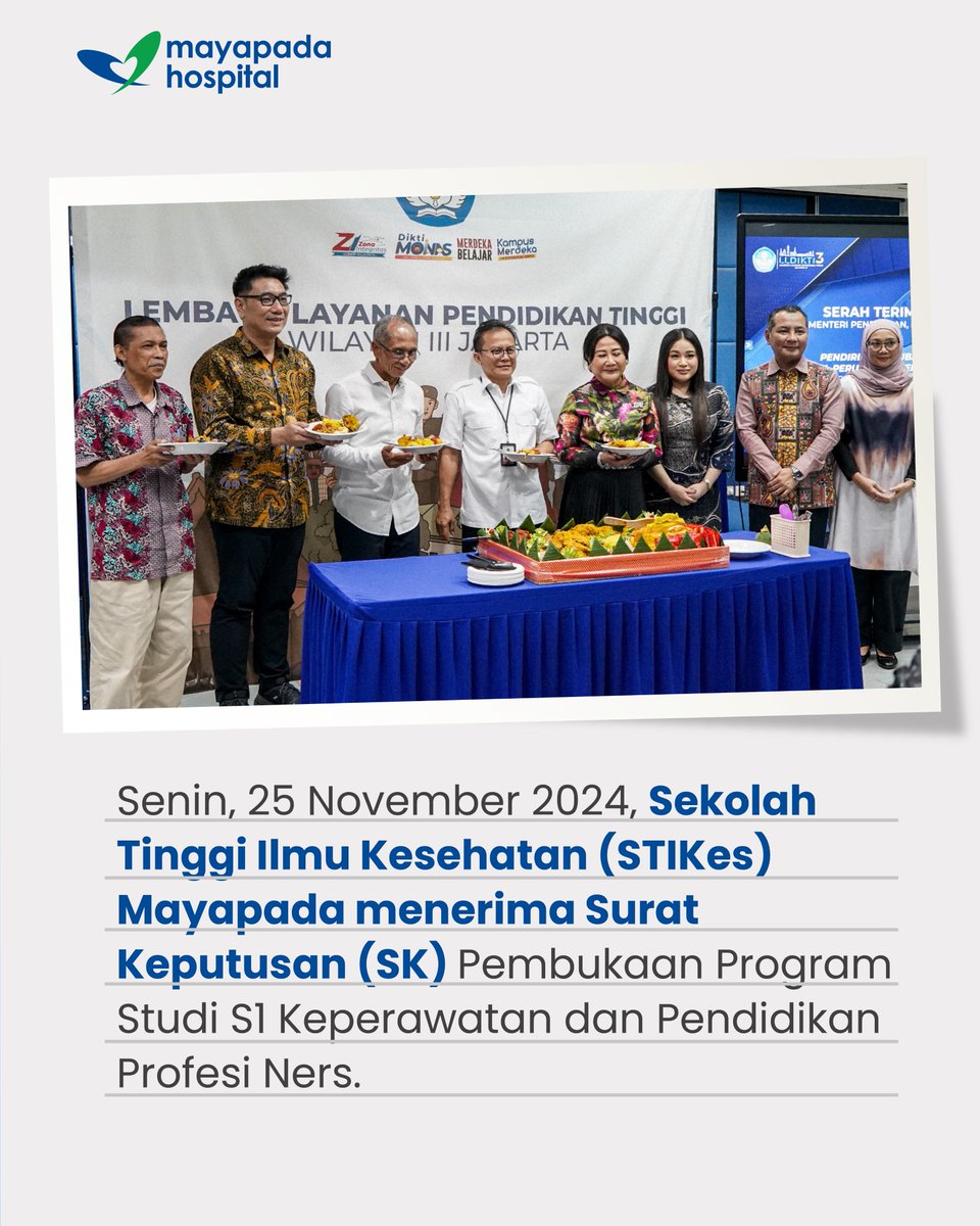 RSMayapada's tweet image. Simak selengkapnya rangkaian acara penerimaan SK Program Studi S1 Keperawatan dan Pendidikan Profesi Ners STIKes Mayapada.
instagram.com/p/DDHN4l9Tuqk/…

#programstudi #s1 #sarjana #sarjanakeperawatan #ilmukeperawatan #kuliah #studi #mayapadahospital #stikes #stikesmayapada