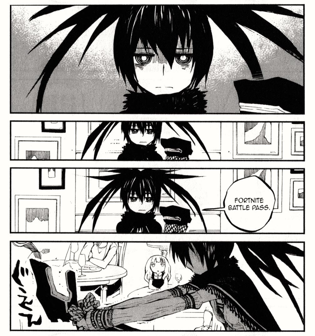 this goes against everything the fanbase has been trying to make clear in the past decade but it would rock so hard if she had an alt skin that was just black rock shooter