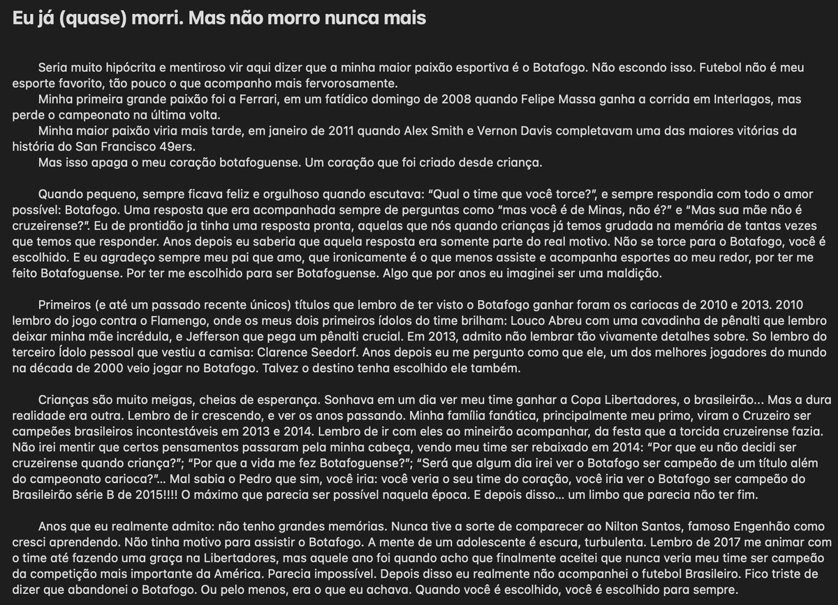 OrnelasPpS's tweet photo. Não achei que ficaria tão grande. 

É Tempo de Botafogo https://t.co/t9FpCsS3cb