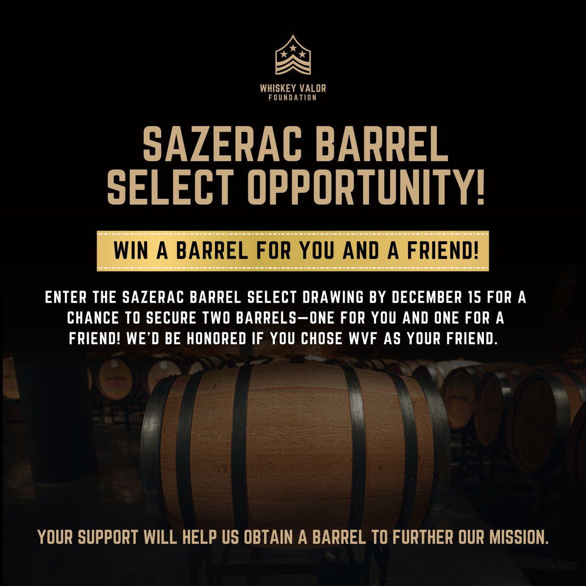 Whiskey Valor Foundation (@whiskey_valor) on Twitter photo Whiskey Valor Foundation <a href="/SazeracCompany/">Sazerac Company</a> Barrel Select (SBS) Opportunity!
Choose <a href="/Whiskey_Valor/">Whiskey Valor Foundation</a> as your allocation friend!
#Stagg #EagleRare #Blantons #Weller #EHT #BowmanBrothers #BuffaloTrace Whiskey Valor Foundation <a href="/SazeracCompany/">Sazerac Company</a> Barrel Select (SBS) Opportunity!
Choose <a href="/Whiskey_Valor/">Whiskey Valor Foundation</a> as your allocation friend!
#Stagg #EagleRare #Blantons #Weller #EHT #BowmanBrothers #BuffaloTrace