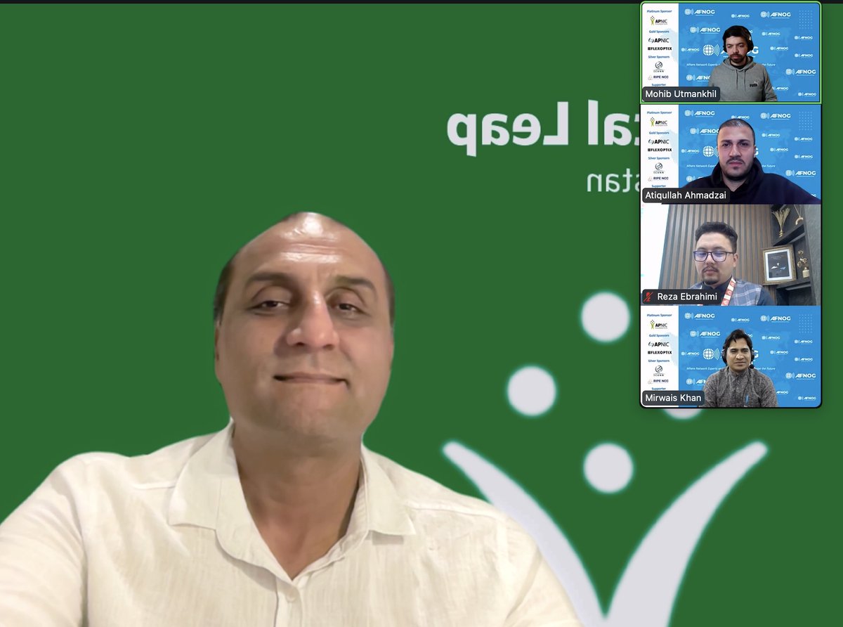 OmarMAnsari's tweet photo. Just wrapped up the 2nd Annual Meeting of the Afghanistan Network Operators Group (AFNOG), a group in-formation! A step forward for #Afghanistan’s Internet community. Here’s a quick recap of the key moments and takeaways. https://t.co/farNzYpdwJ
#AFNOG2 https://t.co/3MKU7u3xff