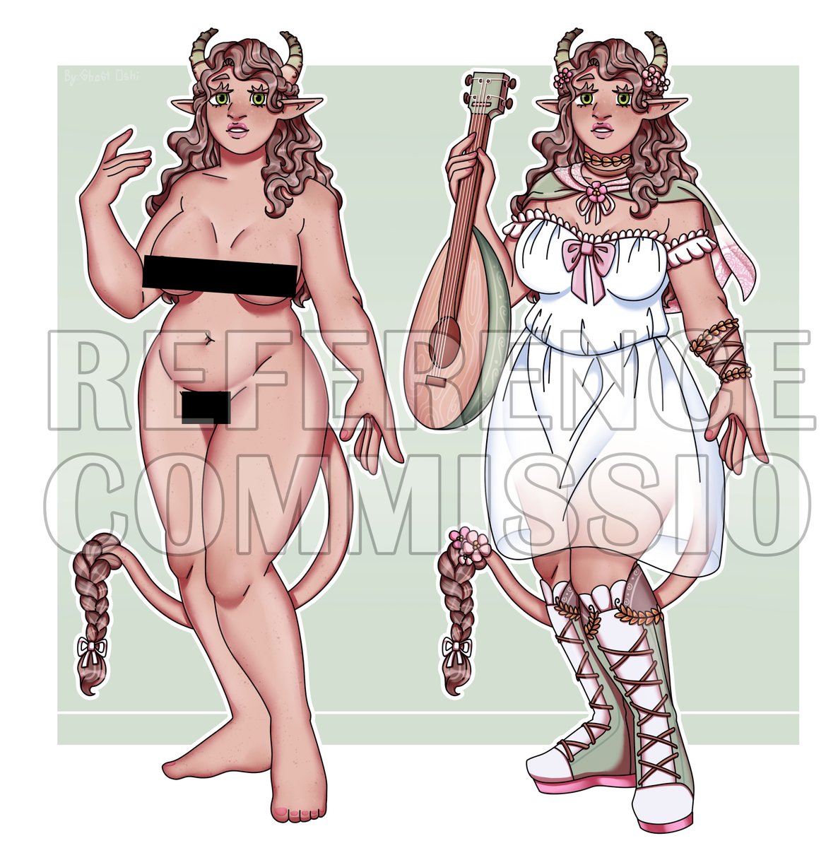 Ghost_Oshi's tweet photo. A few commission sheets I did :) 
___
#commission #OC #referencesheet #reference #custom #customdesign #genasi #hobgoblin #armor #DnD https://t.co/5fhy834UXo