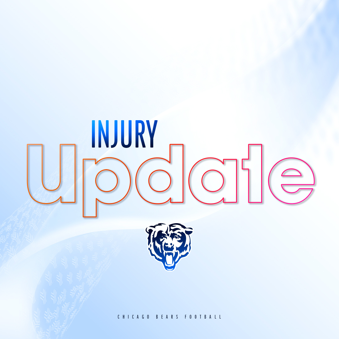 BearsPR's tweet image. #Bears RB Travis Homer (Head) is Questionable to return.