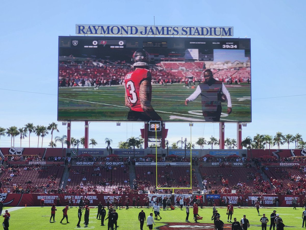 SgtSquid1's tweet photo. Had so much fun what an amazing fan experience  @Buccaneers team provided first home game in the books https://t.co/WbelTspNEv