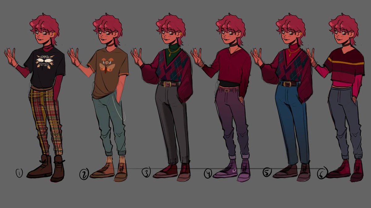 NemiZeiya's tweet photo. Questions;
Which one (s) for we prefer and why?
I will use all but i wanted to know(also, one of them is his original design)
#ocartist #characterdesign https://t.co/geyuZ2HayG